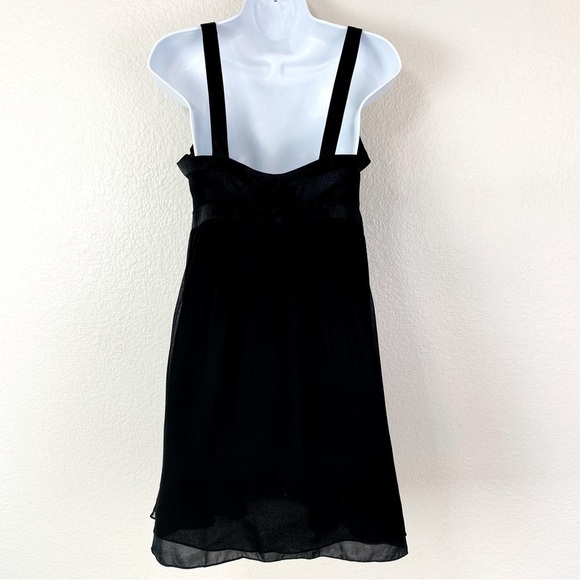 Emma Caine Black Silk Baby Doll Evening Dress Size L - Picture 5 of 8
